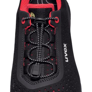 uvex 1 G2 Halbschuhe S1 68468 schwarz, rot Weite 11 Größe 39 Produktbild img3 L