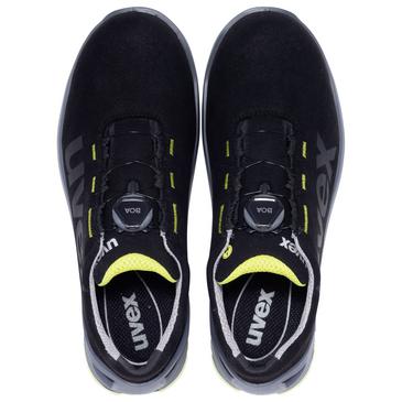 uvex 1 Halbschuhe S2 65667 schwarz, gelb Weite 10 Größe 49 Produktbild img2 L