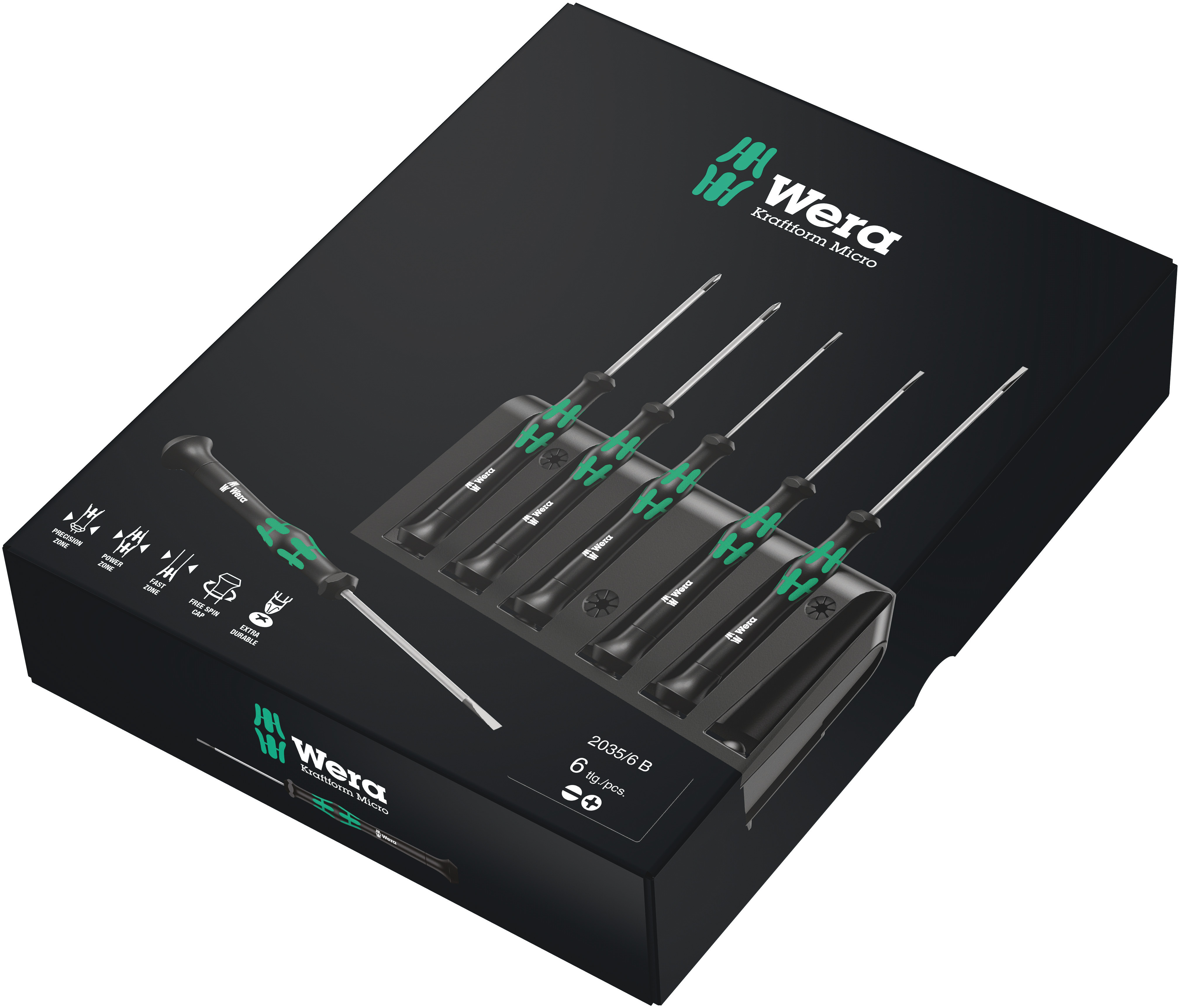 2035/6 B Elektronik-Schraubendrehersatz + Rack, 6-teilig Produktbild img2 L