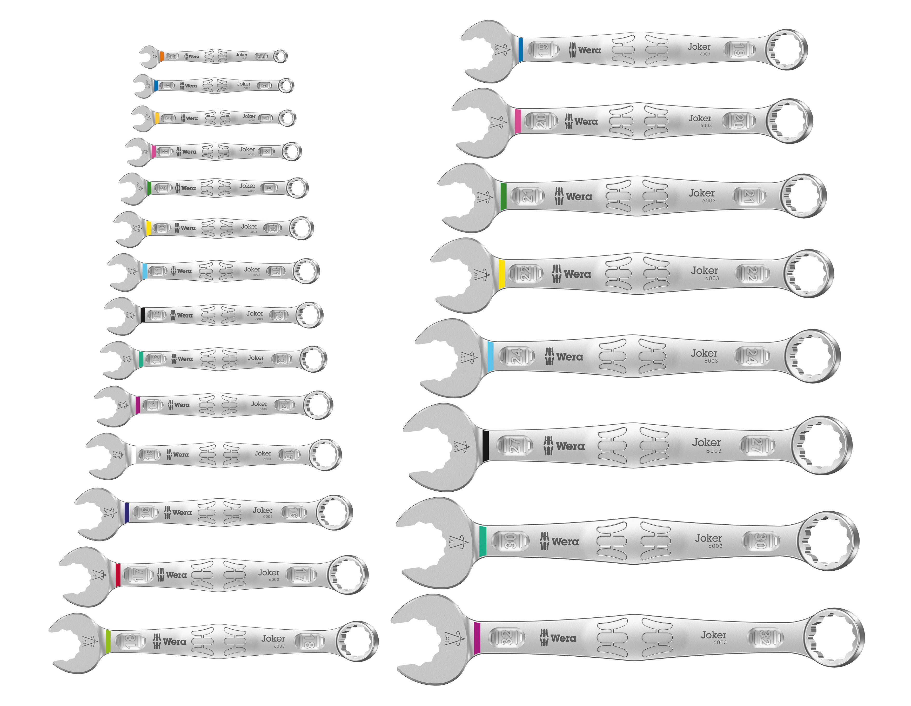 6003 Joker 22 Set 1 Ringmaulschlüssel-Satz, 22-teilig Produktbild img1 L