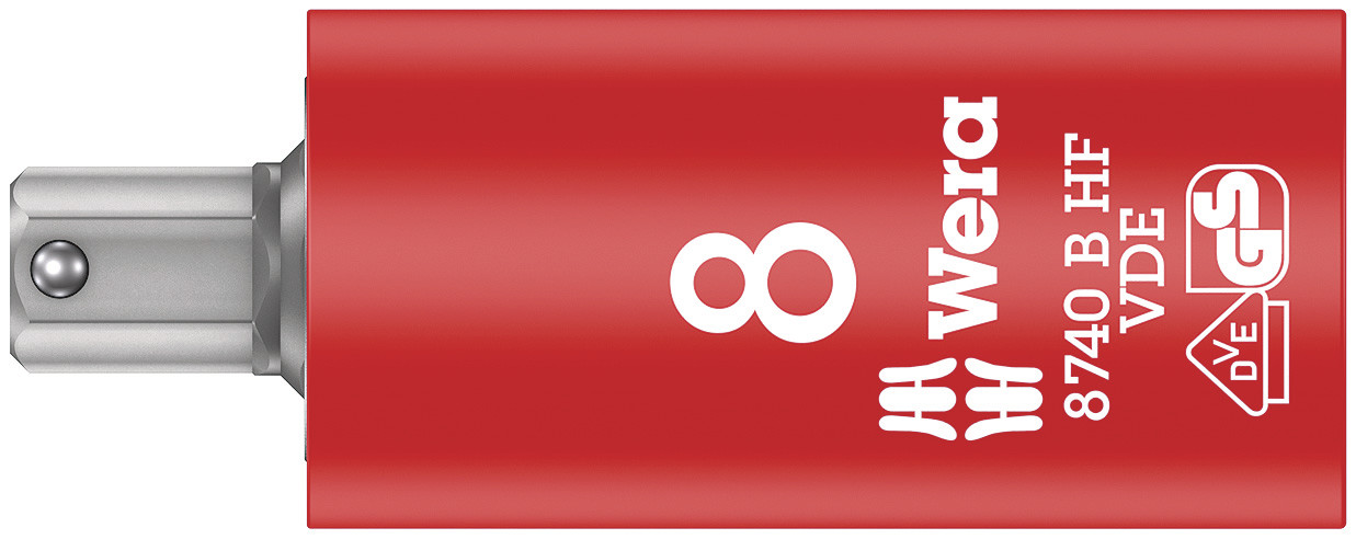 8740 B VDE HF Zyklop Bitnuss, isoliert, mit 3/8"-Antrieb, mit Hal Produktbild img1 L