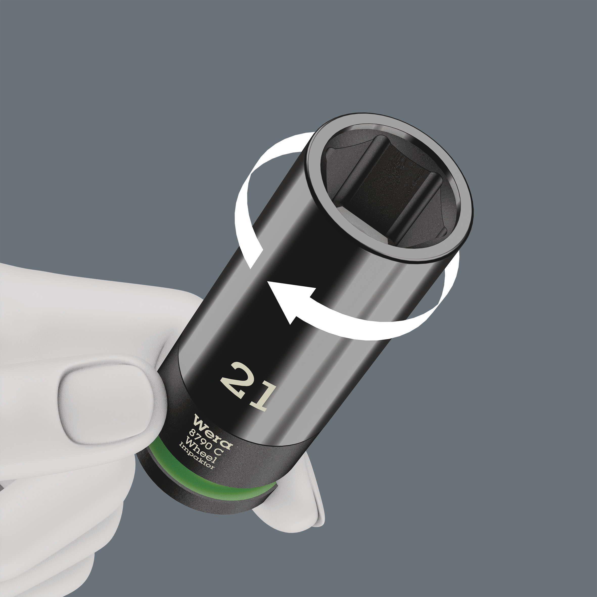 WERA Kraft- Steckschlüsseleinsatz- Garnitur 1/2" Wheel Impaktor C Set 1 3-teilig Produktbild img4 L