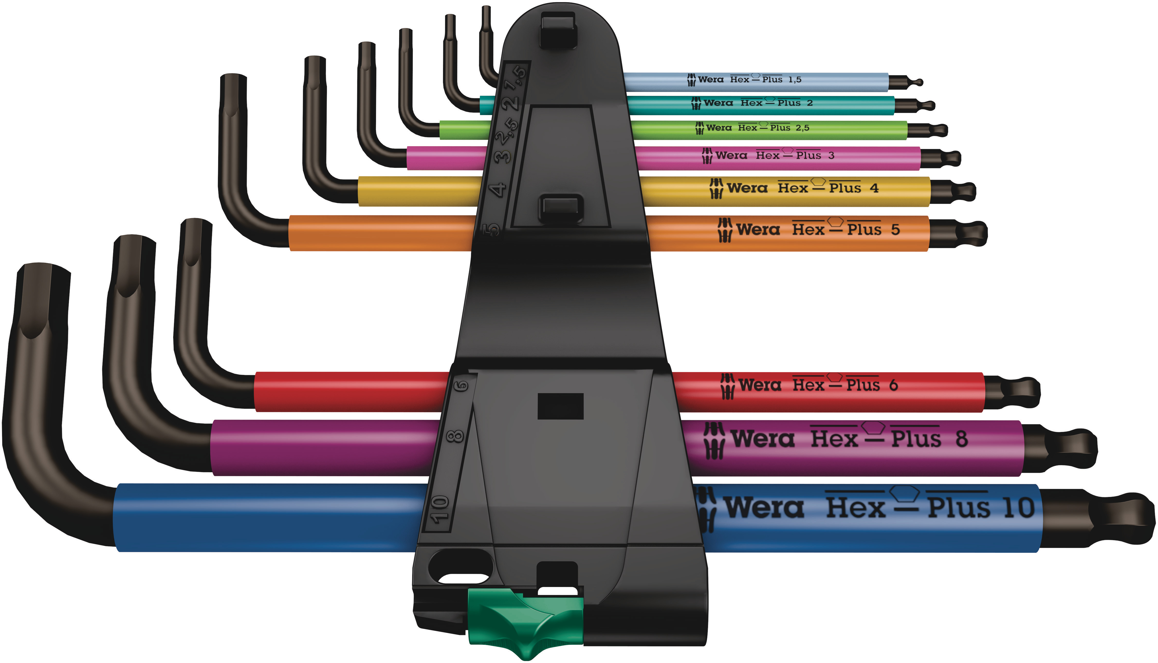 950/9 Hex-Plus Multicolour 1 Winkelschlüsselsatz, metrisch, BlackLaser Produktbild img2 L
