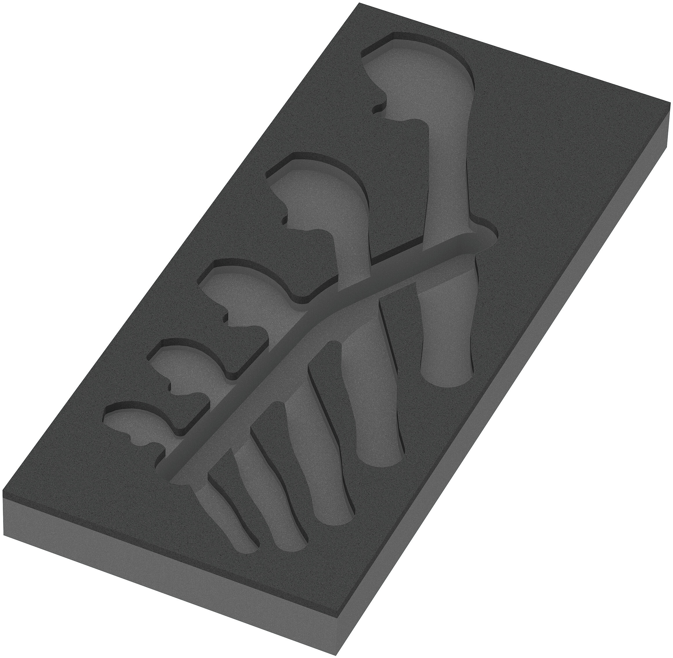 9832 Schaumstoffeinlage 6004 Joker Set 1, ohne Werkzeug, 172 x 30 x 39 Produktbild img1 L