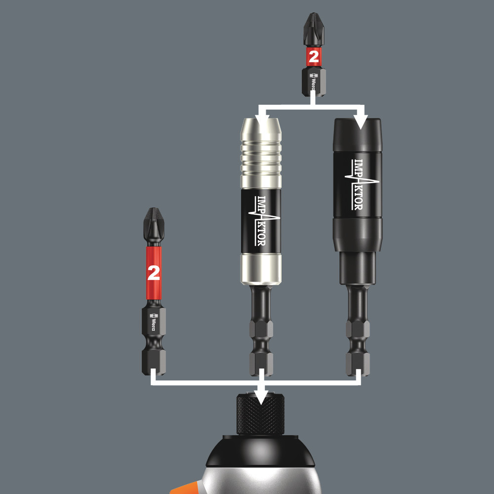 897/4 IMP R SB Impaktor Halter mit Ringmagnet und Sprengring, 1/4" Produktbild img6 L