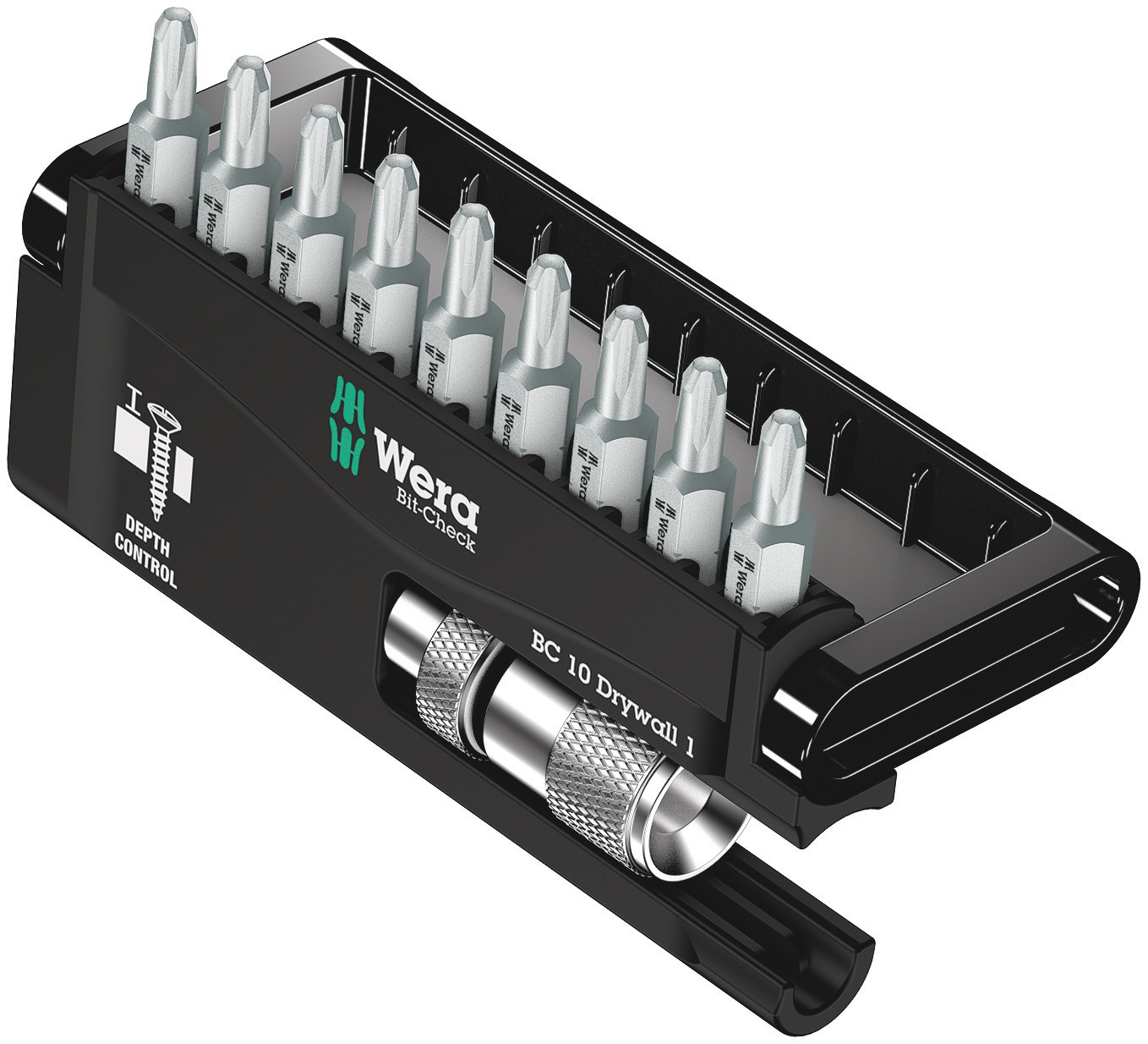 WERA Bit-Sortiment 1/4" Drywall 1 10-teilig im Bit-Check Produktbild img1 L