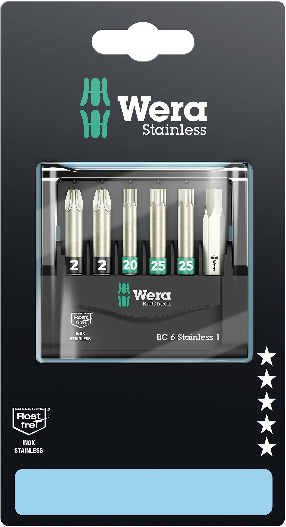Bit-Check 6 Stainless 1 SB, 6-teilig Produktbild img1 L
