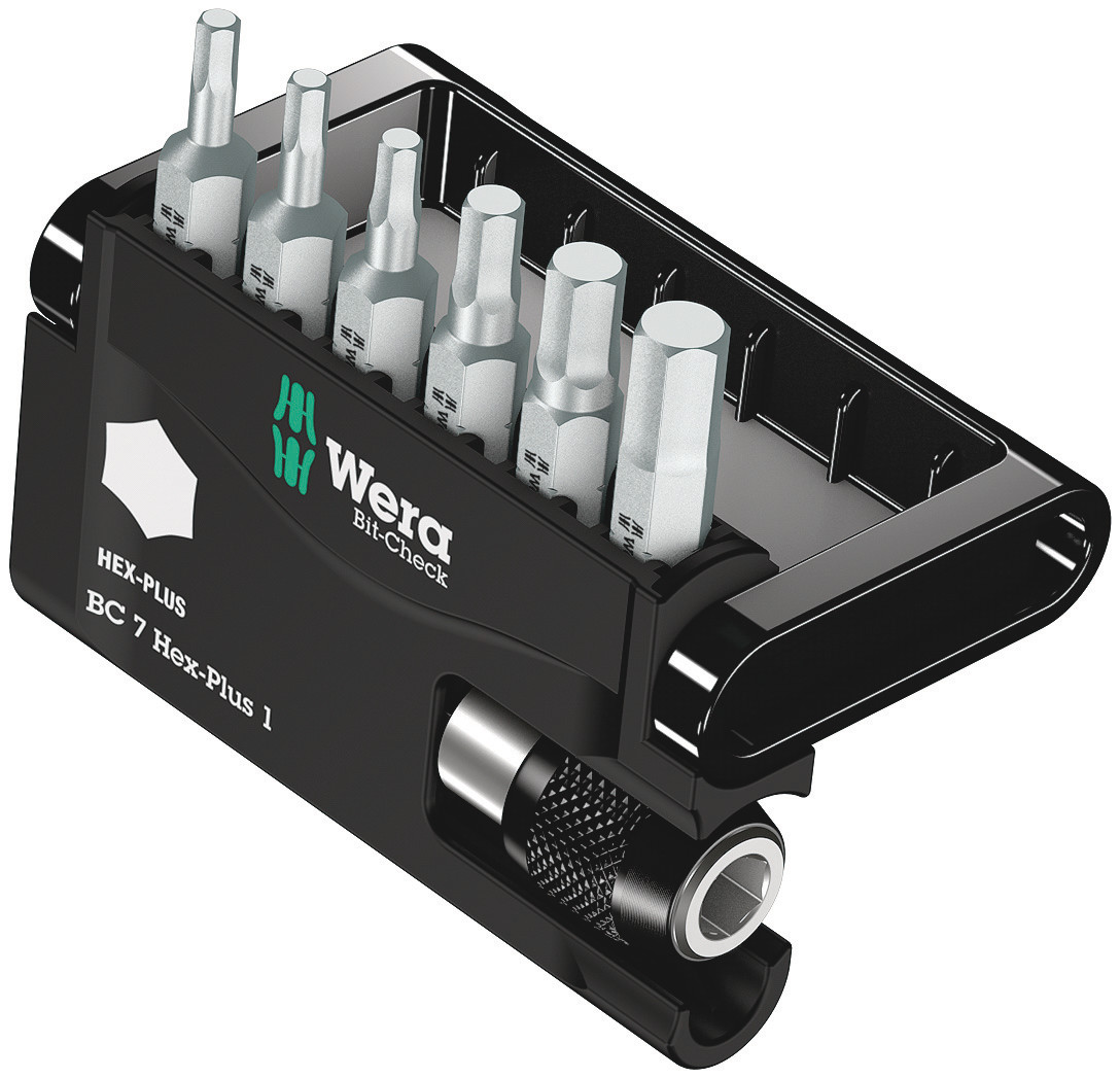 WERA Bit-Sortiment 1/4" Hex-Plus 1 7-teilig im Bit-Check Produktbild img1 L