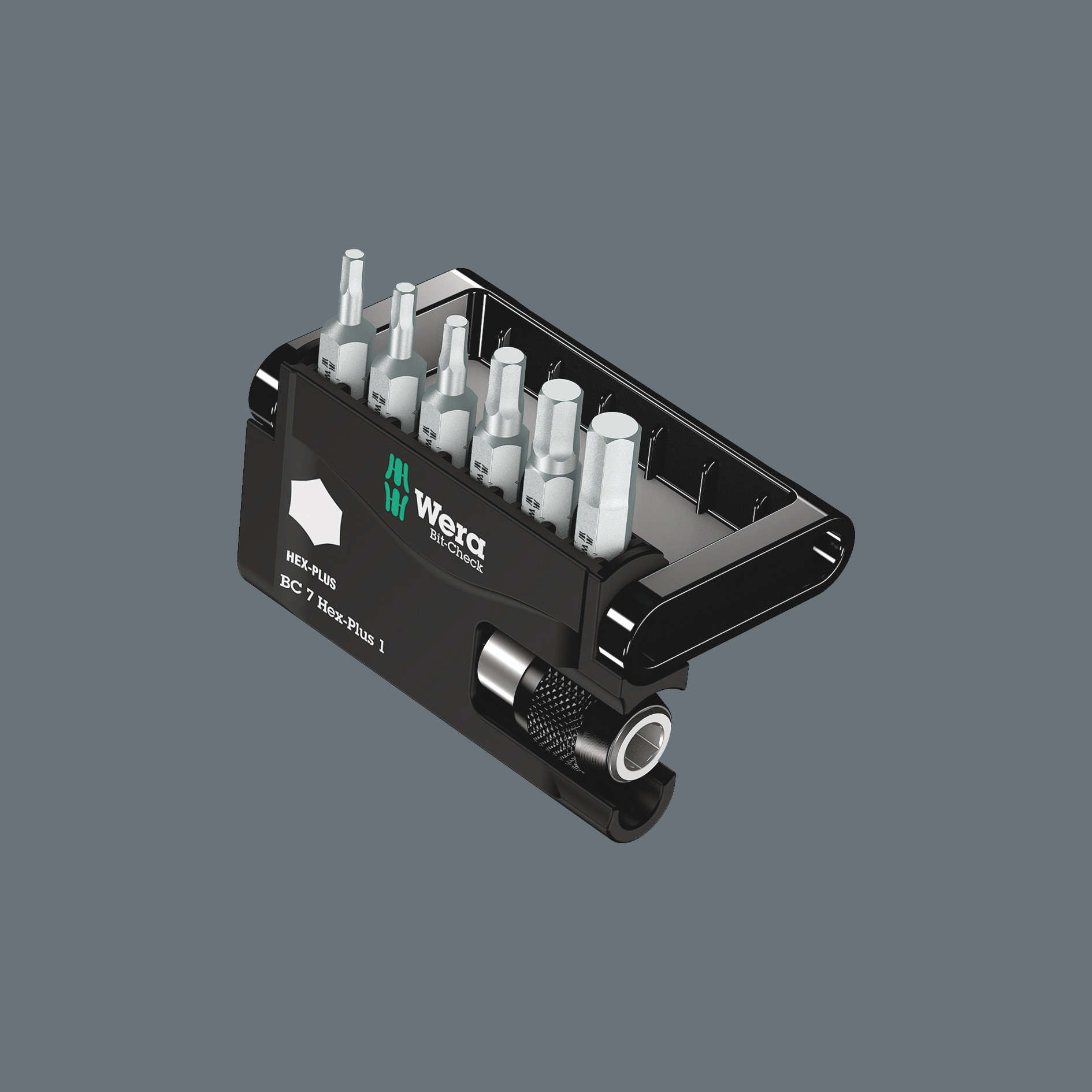 WERA Bit-Sortiment 1/4" Hex-Plus 1 7-teilig im Bit-Check Produktbild img3 L