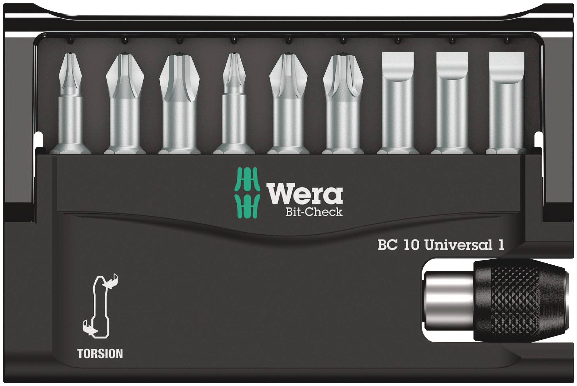 WERA Bit-Sortiment 1/4" Universal 1 10-teilig im Bit-Check Produktbild img2 L