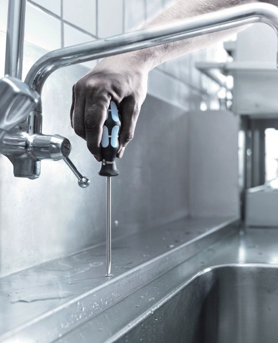 3334 Schlitz-Schraubendreher, Edelstahl, 1,6 x 10 x 200 mm Produktbild img3 L