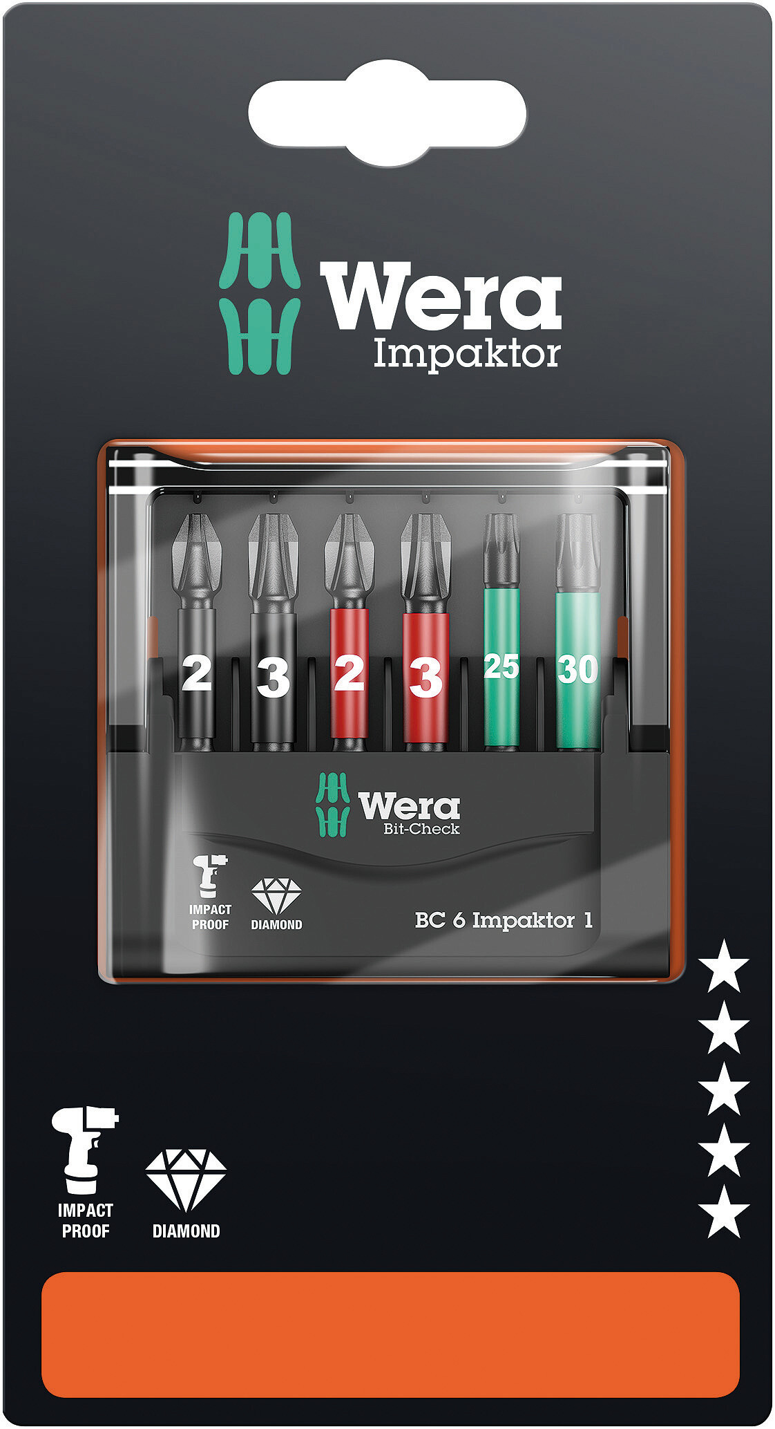 Bit-Check 6 Impaktor 1 SB, 6-teilig Produktbild img1 L