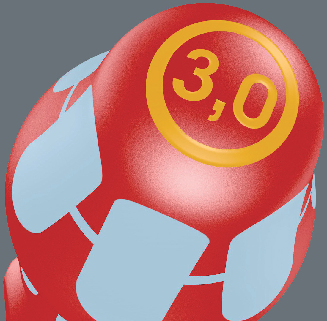 3160 i VDE-isolierter Schlitz-Schraubendreher, Edelstahl, 0,8 x 4 x 10 Produktbild img2 L