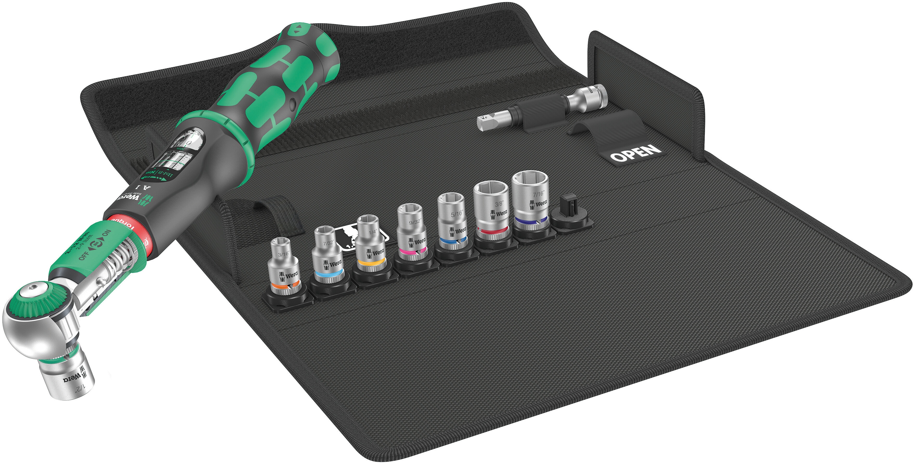 Safe-Torque A 1 Imperial Set 1, 1/4" Vierkant, 2-12 Nm, 10-teilig Produktbild img1 L