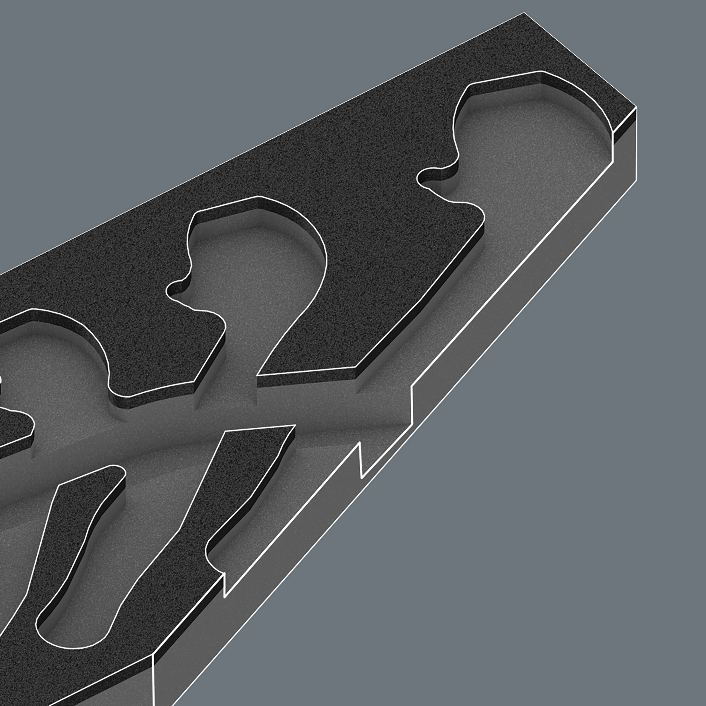 9832 Schaumstoffeinlage 6004 Joker Set 1, ohne Werkzeug, 172 x 30 x 39 Produktbild img2 L