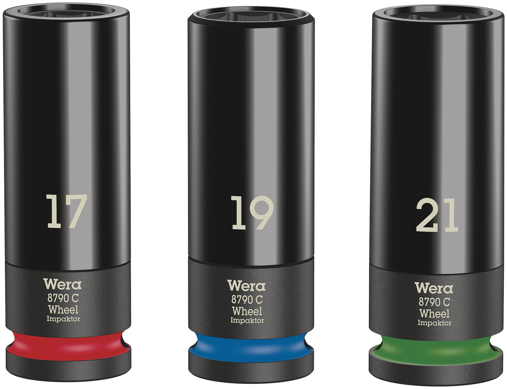 WERA Kraft- Steckschlüsseleinsatz- Garnitur 1/2" Wheel Impaktor C Set 1 3-teilig Produktbild img1 L