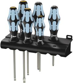3334/3350/3355/6 Schraubendrehersatz, Edelstahl + Rack, 6-teilig Produktbild