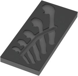 9832 Schaumstoffeinlage 6004 Joker Set 1, ohne Werkzeug, 172 x 30 x 39 Produktbild