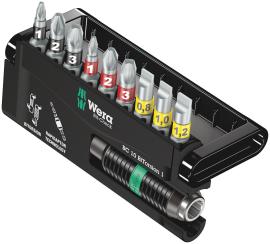 WERA Bit-Sortiment 1/4" BiTorsion 1 10-teilig im Bit-Check Produktbild