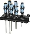 3334/3350/3355/6 Schraubendrehersatz, Edelstahl + Rack, 6-teilig Produktbild