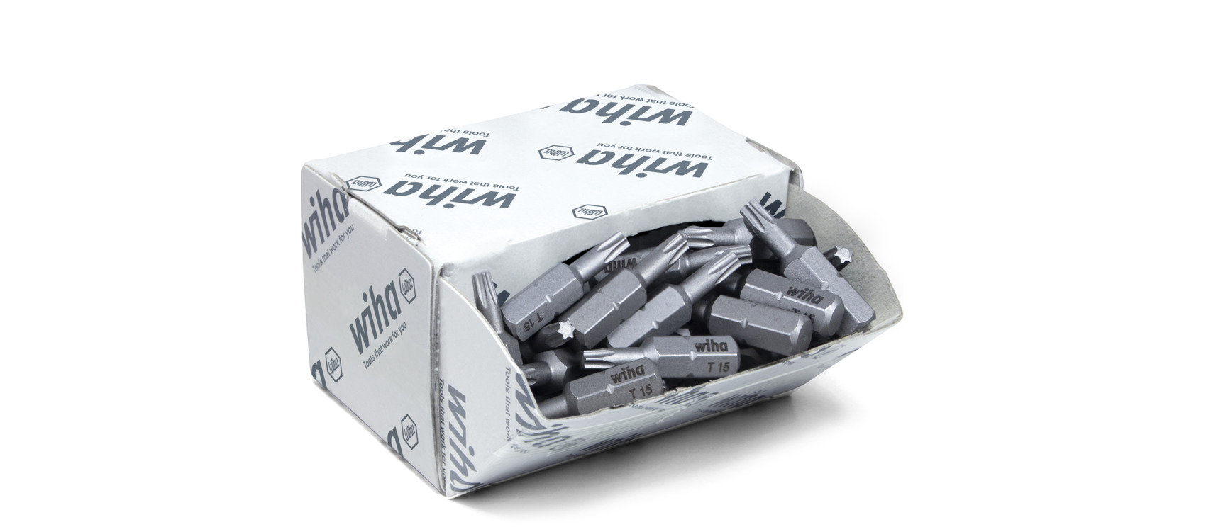 Wiha Bit Set Standard 25 mm TORX® (T15) 50-tlg. 1/4" C6,3 in Großpackung (08066) Produktbild img1 L