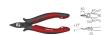 Wiha Seitenschneider Electronic schmaler, spitzer Kopf und Drahthaltefeder ohne Wate 126 mm, 5" (26813) Produktbild img2 S