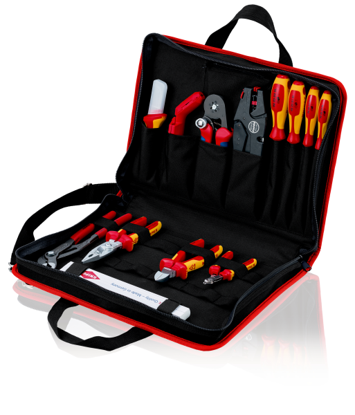 KNIPEX 00 21 11 Werkzeugtasche "Kompakt" Elektro 14-teilig 290 mm 0 SB-Karte/Blister Produktbild img1 L