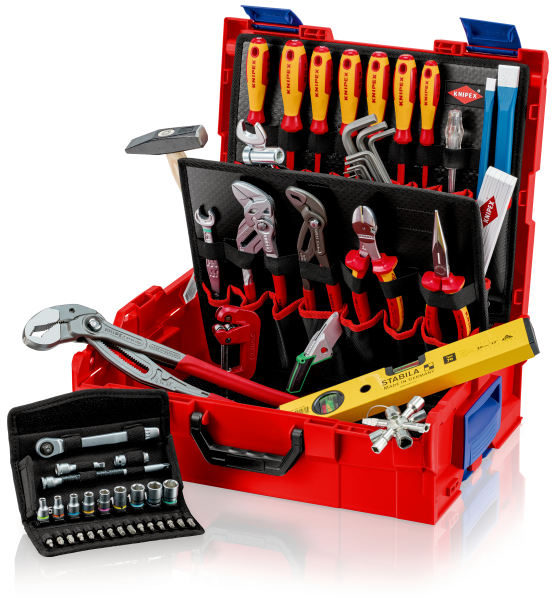 KNIPEX 00 21 19 LB S L-BOXX® Sanitär 52-teilig 357 mm SB-Karte/Blister Produktbild img2 L