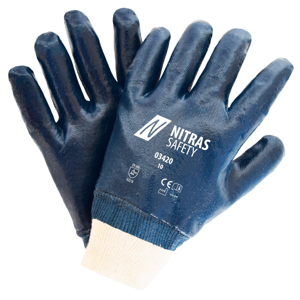 NITRAS Nitrilhandschuhe, blau, EN 388 Produktbild img1 L