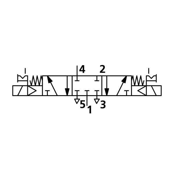 5/3-Wegeventil, elektropneu., Mitte geschl., G 3/8, 230 V, 50 Hz Produktbild img2 L
