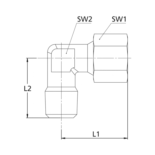Winkel-Einschraubverschraubung, Stahl ver.,100 bar Produktbild img2 L