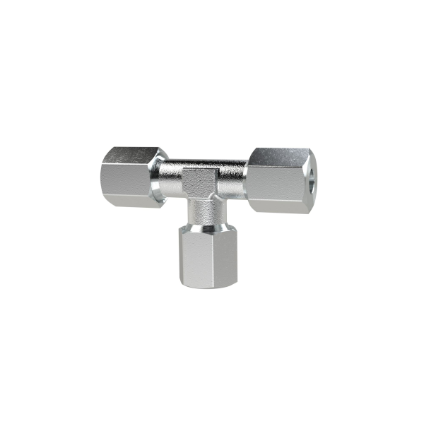 T-Verschraubung, Stahl verzinkt, 100 bar Produktbild img1 L