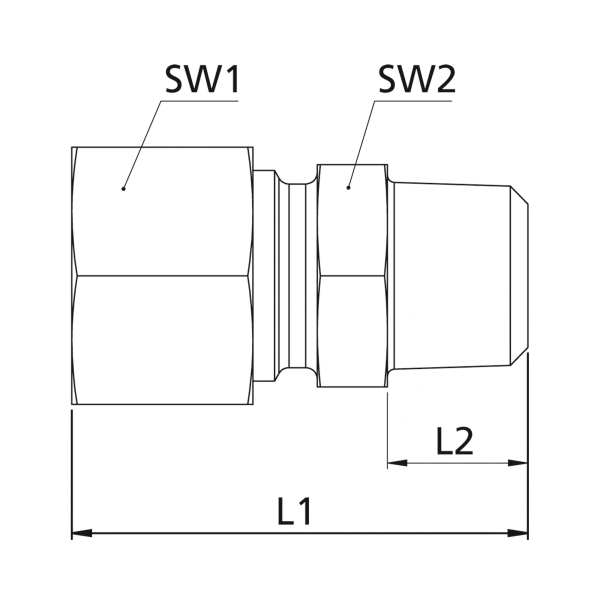 Gerade Einschraubverschr., Stahl verz. 100bar Produktbild img2 L