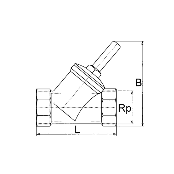 Rückschlagventil, Schrägsitzausführung, MS Produktbild img4 L