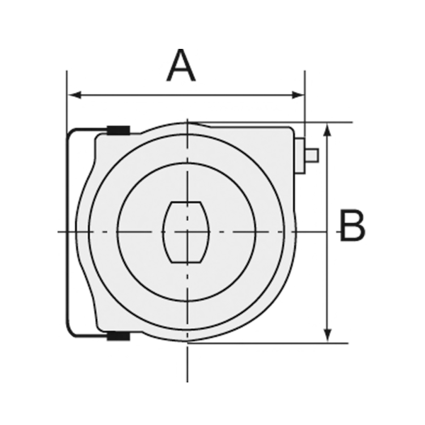 <p>Schlauchaufroller, Druckluft/Wasser, PVC-Schl. ø 12x8, R 1/4, 8 m</p> Produktbild img4 L