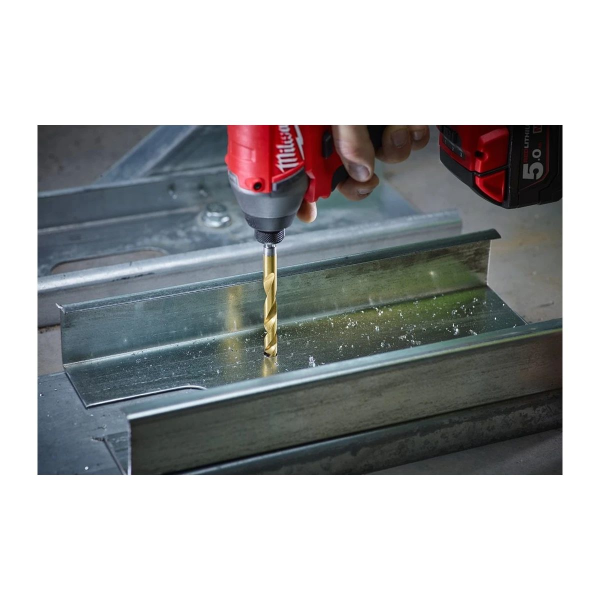 Milwaukee SHOCKWAVE Metallbohrer 10-teiliges Set HSS-G RED HEX Titan 1/4" Produktbild img2 L