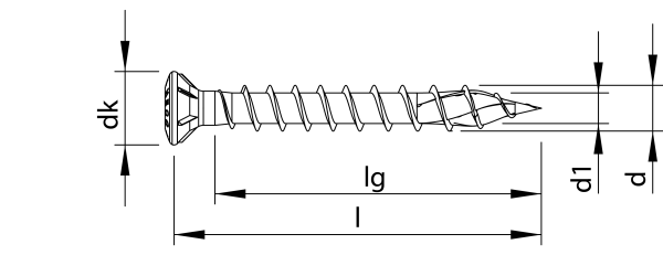 HECO-TOPIX-plus Fassadenschraube Edelstahl Produktbild img2 L