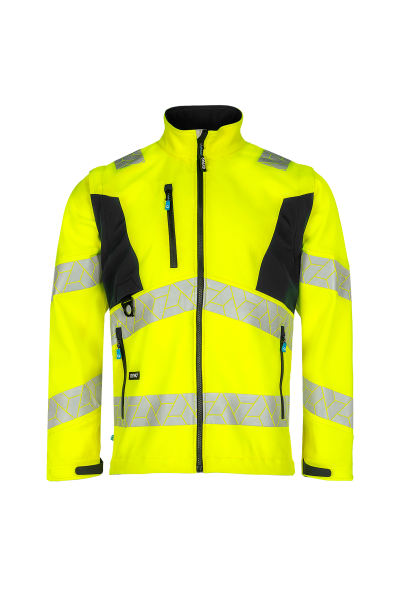 SYNQ Warnschutz-Softshelljacke LEDSTART Produktbild img1 L