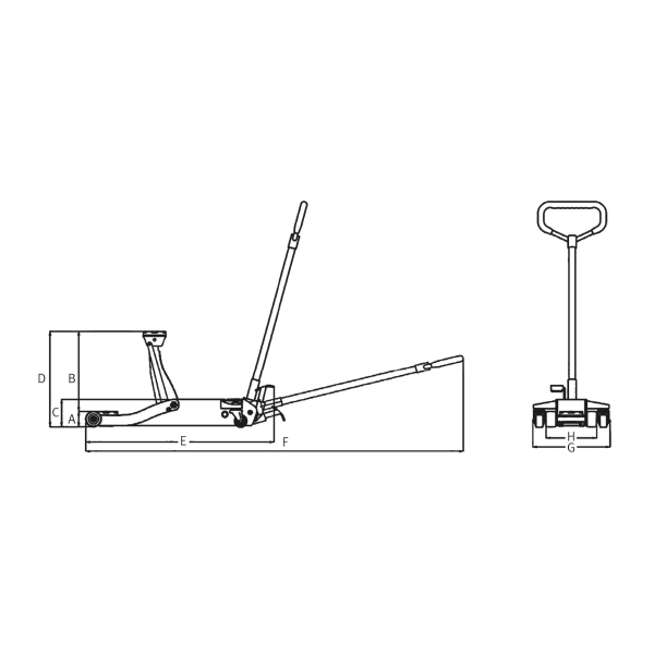 Rangierwagenheber Unicraft SRWH 3000 QL Produktbild img5 L