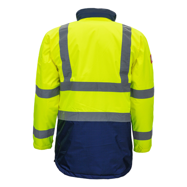 NITRAS MOTION TEX VIZ, Warnparka, neongelb / marineblau, EN ISO 13688, EN ISO 20471, EN 343 Produktbild img2 L
