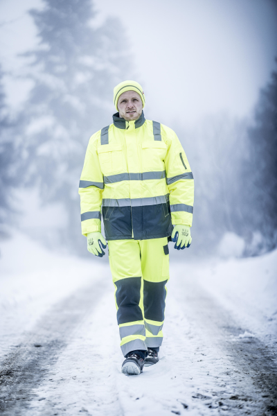NITRAS MOTION TEX VIZ, Warnparka, neongelb / marineblau, EN ISO 13688, EN ISO 20471, EN 343 Produktbild img3 L