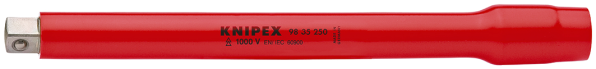 KNIPEX 98 35 250 Verlängerung mit Innen- / Außenvierkant 3/8" 250 mm SB-Karte/Blister Produktbild img1 L