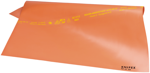 KNIPEX 98 67 05 Abdecktuch aus Gummi 500 mm SB-Karte/Blister Produktbild img1 L