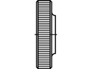 DIN 467 5 Rändelmuttern, niedrige Form  Produktbild img1 L