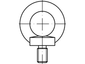 DIN 580 C 15 E galvanisch verzinkt Ringschrauben Produktbild img1 L