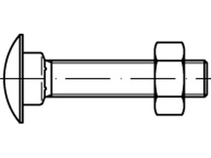 Flachrundschr. DIN 603 Mu Gew. bis 4-kt. M 8 x 70 Produktbild img1 L