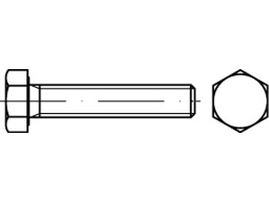 DIN 933 Messing Sechskantschrauben mit Gewinde bis Kopf  Produktbild img1 L