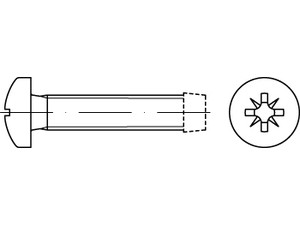 DIN 7500 Stahl Form C-Z galvanisch verzinkt Gewindefurchende Schrauben, KS -Z, m Produktbild img1 L
