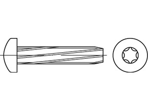 ~DIN 7516 Stahl Form AE-ISR galvanisch verzinkt Gewinde-Schneidschrauben mit Lin Produktbild img1 L