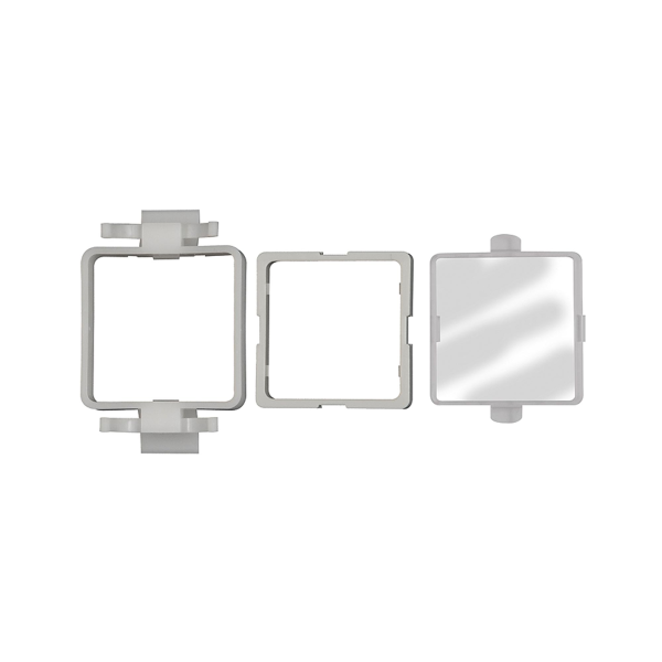 Einbaurahmen mit Schutz-Abdeckung aus Kunststoff, Digital-Mano Produktbild img1 L